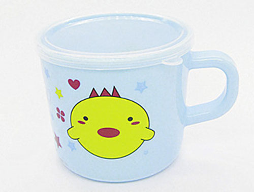 貝佳親嬰兒牛奶杯藍色