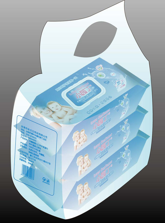 小園丁木糖醇嬰兒口手護(hù)膚濕巾80片蓋裝3連包1