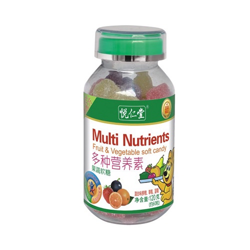120克悅?cè)侍枚喾N營養(yǎng)素果蔬軟糖