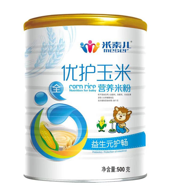 米素兒益生元優(yōu)護(hù)玉米營養(yǎng)米粉聽裝