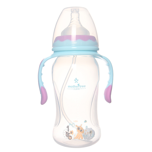 媽咪樹三角底寬口300mlpp奶瓶
