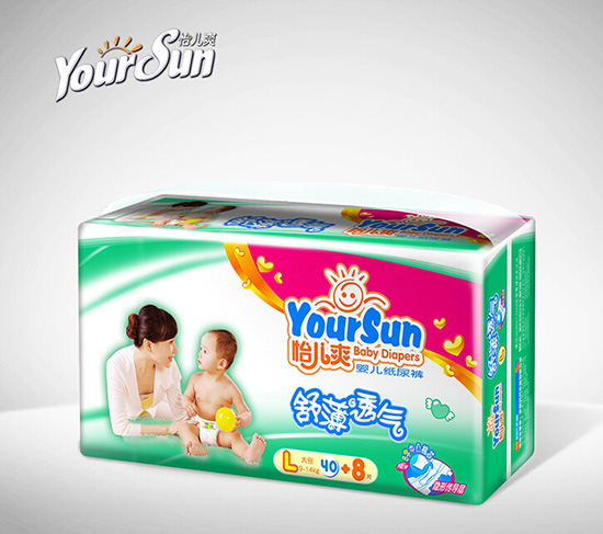 怡兒爽舒薄透氣紙尿褲L48片