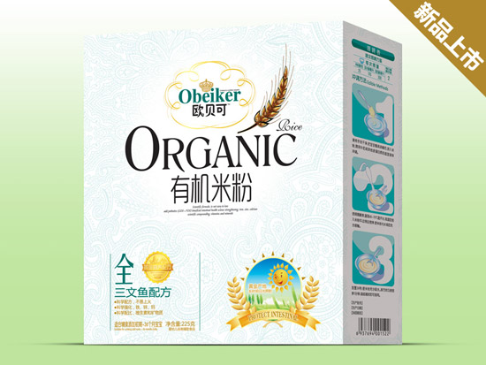 歐貝可三文魚有機(jī)米粉盒裝