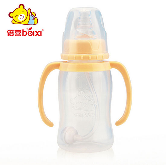 倍喜標(biāo)口直身PP奶瓶150ML(黃色)