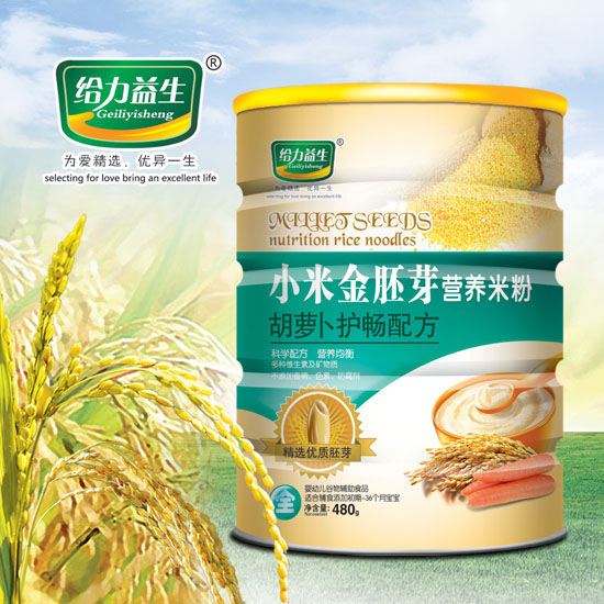 給力益生小米金胚芽米粉(胡蘿卜護(hù)暢鐵桶)
