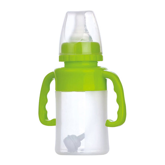 功夫?qū)氊惾枘z標(biāo)準(zhǔn)口徑帶柄自動(dòng)小奶瓶