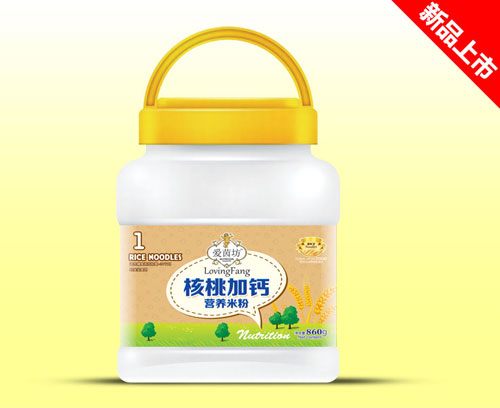 愛茵坊860g營(yíng)養(yǎng)米粉桶裝核桃加鈣