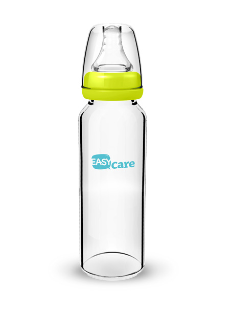 伊斯卡爾240ml玻璃標準口徑奶瓶(綠)