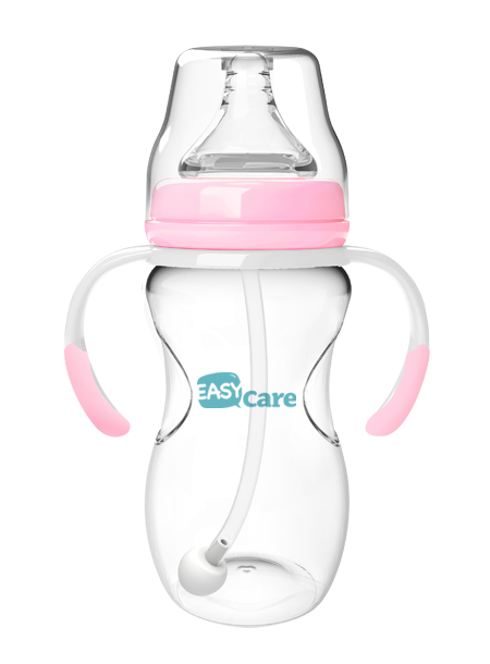 伊斯卡爾240mlPP自動(dòng)寬口徑奶瓶(紅)