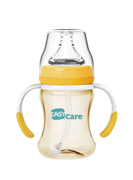 伊斯卡爾160mlPPSU自動寬口徑奶瓶(黃)