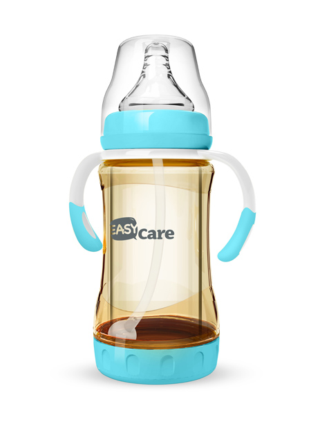 伊斯卡爾160mlPPSU安全玻璃自動奶瓶(藍)