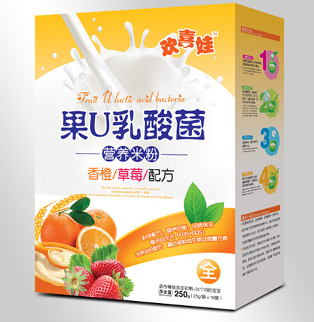 歡喜娃香橙草莓配方果U乳酸菌營(yíng)養(yǎng)米粉