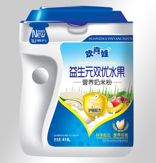 歡喜娃益生元雙優(yōu)水果營養(yǎng)奶米粉