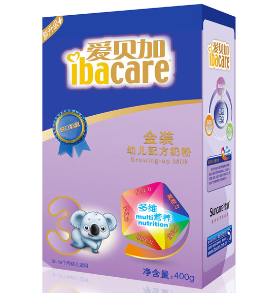 愛貝加金裝幼兒配方奶粉盒裝3段