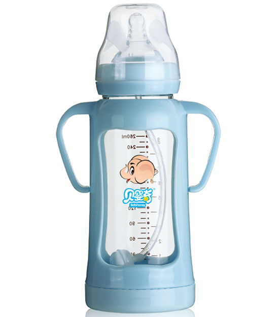 貝嬰奇寬口防爆晶鉆玻璃奶瓶240ML