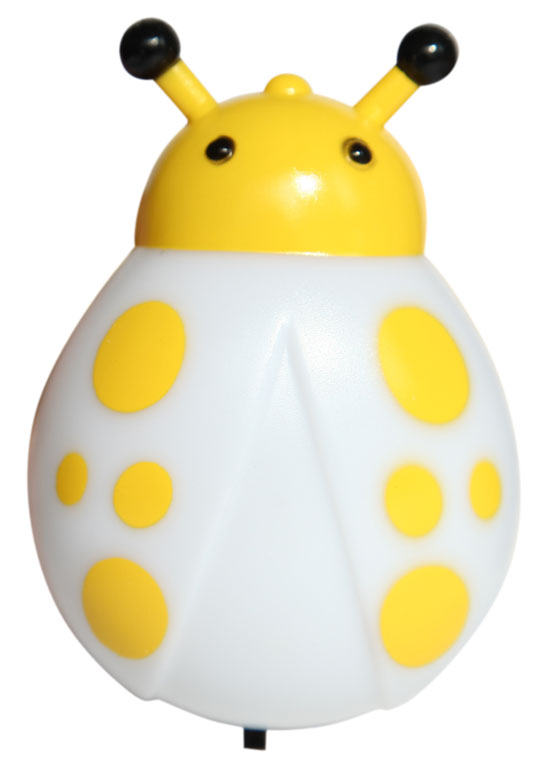 樂琪歡樂甲殼蟲夜燈黃色