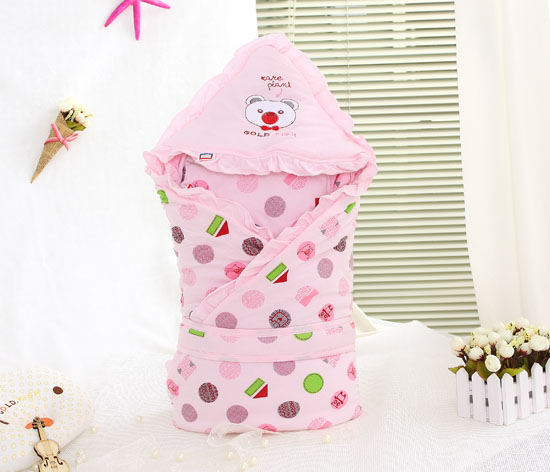 金色小魚竹纖維單面素色花邊抱被(1200g)