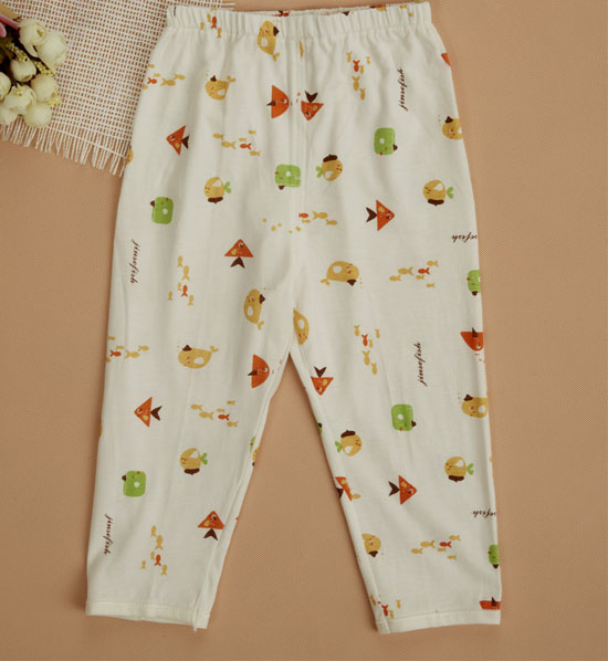 金色小魚蘆薈纖維單面小魚單條褲