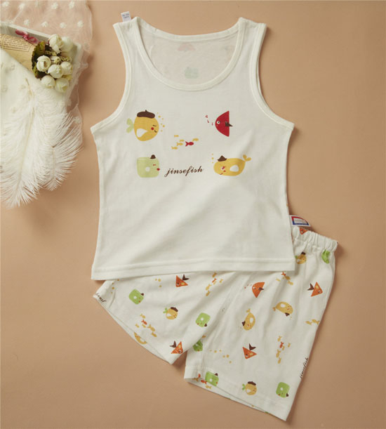 金色小魚(yú)蘆薈纖維單面小魚(yú)背心套