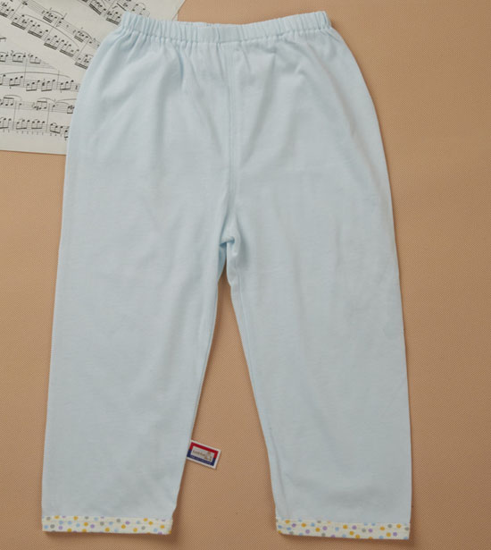 金色小魚(yú)精棉素色單面單條褲