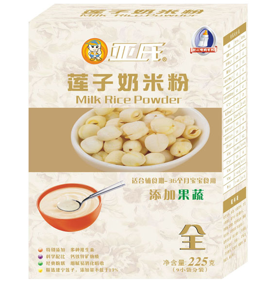 亞氏果蔬蓮子奶米粉盒裝