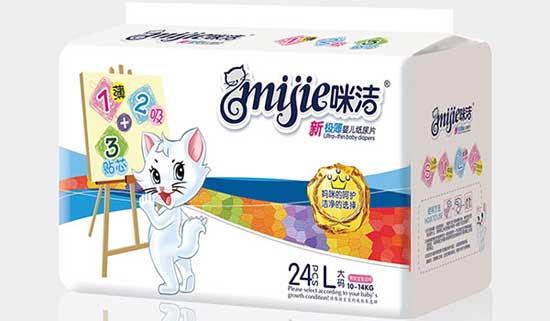 咪潔新極薄嬰兒紙尿片L碼