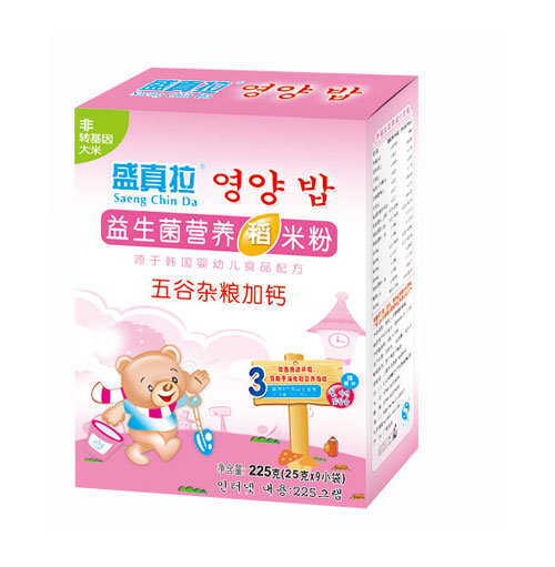 盛真拉益生菌五谷雜糧加鈣營(yíng)養(yǎng)米粉(盒)