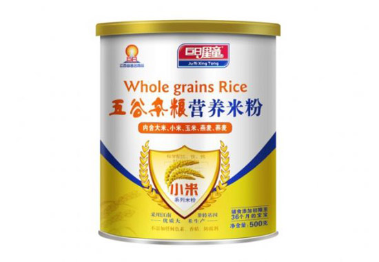 巨日星童小米型五谷雜糧營(yíng)養(yǎng)米粉(聽(tīng)裝)