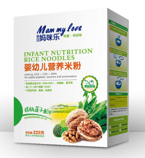 巨日媽咪樂(lè)嬰幼兒核桃蓮子配方營(yíng)養(yǎng)米粉(盒裝)