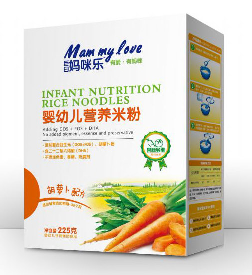 巨日媽咪樂(lè)嬰幼兒胡蘿卜配方營(yíng)養(yǎng)米粉(盒裝)