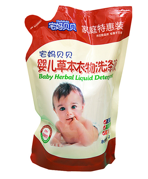 宅媽貝貝嬰兒草本衣物洗滌液(1kg袋裝)