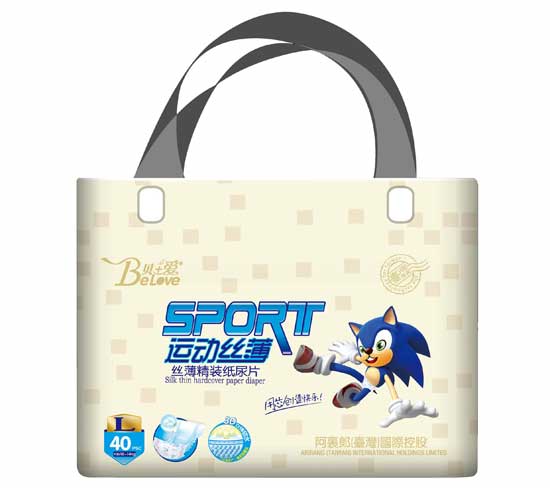 貝+愛運(yùn)動(dòng)絲薄紙尿片L-40片