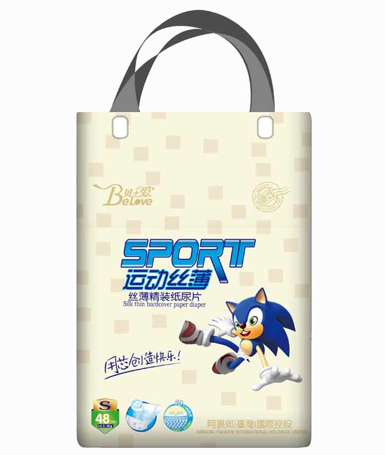 貝+愛運(yùn)動(dòng)絲薄紙尿片S-48片