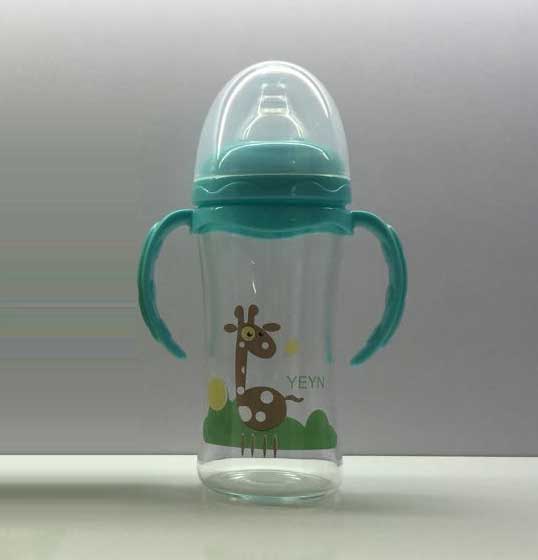 優(yōu)兒優(yōu)女260ML寬口有柄自動(dòng)高硼硅玻璃奶瓶