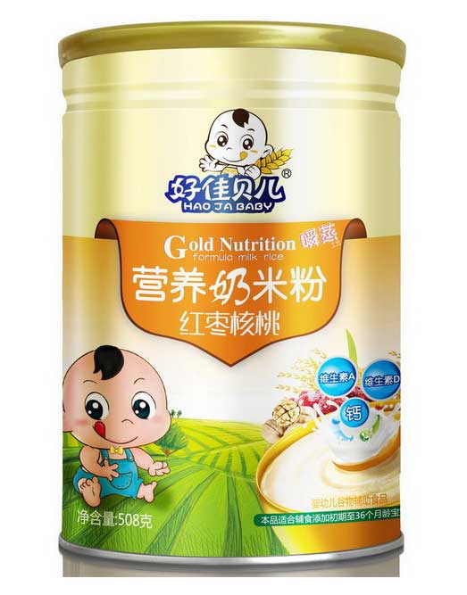 好佳貝兒紅棗核桃營養(yǎng)奶米粉