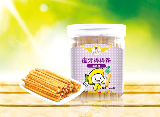 點點日記草莓味磨牙棒棒餅