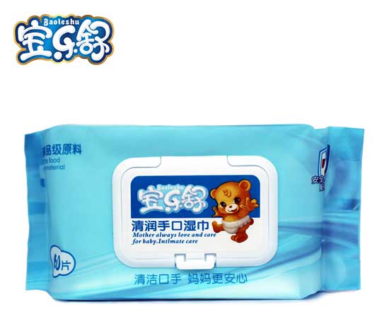 寶樂舒清潤(rùn)手口濕巾60片裝
