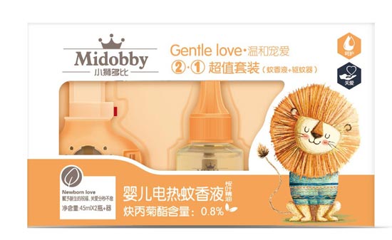 小獅多比嬰兒電熱蚊香液套盒-桉葉精油2瓶+電器