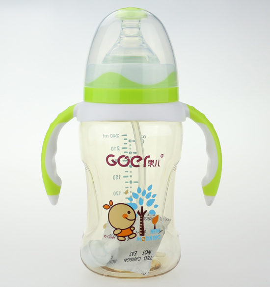 果兒240mlPPSU寬口奶瓶綠色