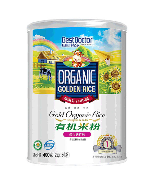 貝斯特爾貝斯特爾強化鈣鐵鋅有機米粉1段