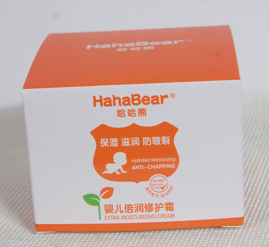 哈哈熊嬰兒倍潤修護霜外盒