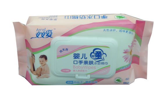 安安愛嬰兒口水親膚水紡棉巾80片