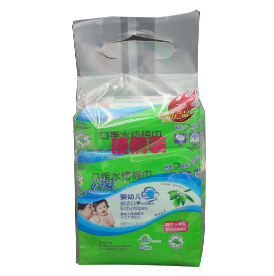安安愛嬰幼兒倍潔水紡棉巾便攜裝