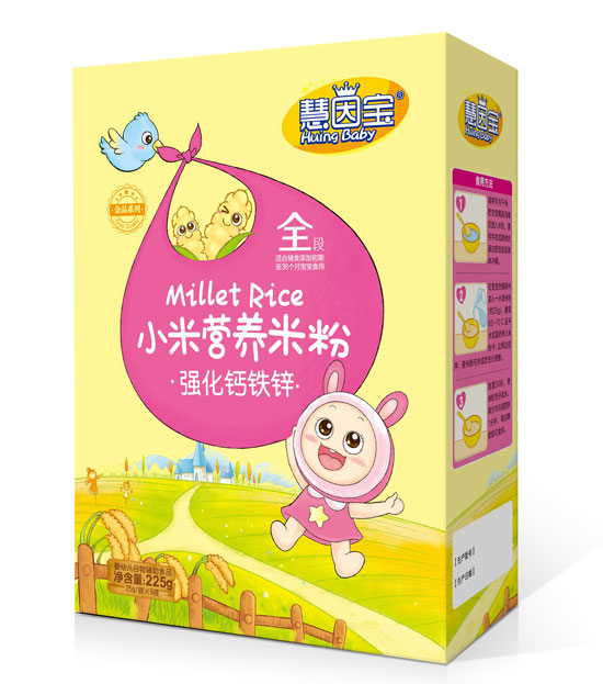慧因?qū)殢?qiáng)化鈣鐵鋅盒裝小米營養(yǎng)米粉