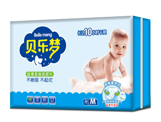 貝樂夢超薄柔爽紙尿片M碼