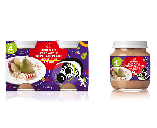 小馬斑斑蘋果甜梨燕麥糙米嬰兒飯