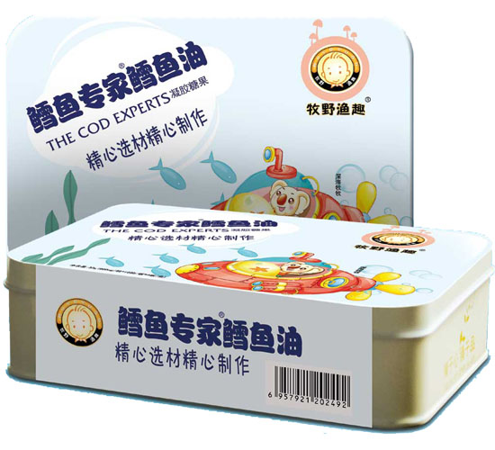 牧野漁趣鱈魚(yú)油凝膠糖果盒裝