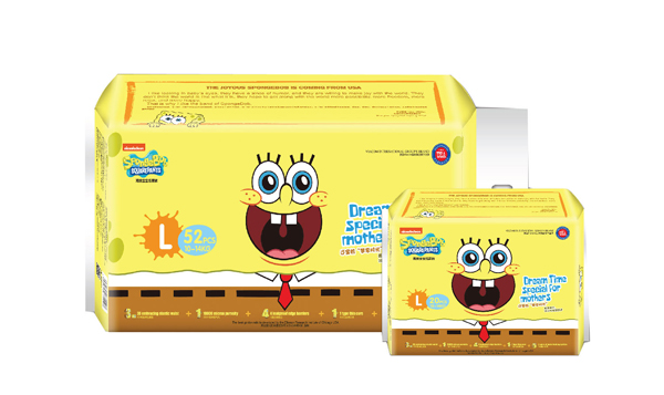 海綿寶寶黃金配比紙尿褲L碼