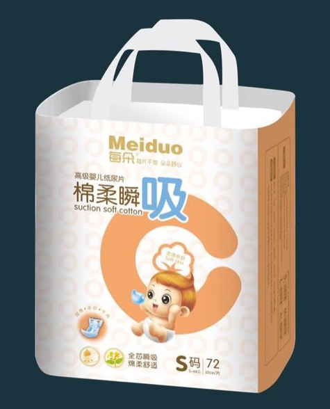 每朵綿柔瞬吸嬰兒紙尿片S碼72片黃