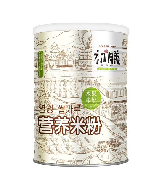 初膳800g營(yíng)養(yǎng)米粉水果多維配方